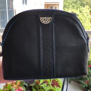 Brighton black and blue cross body purse